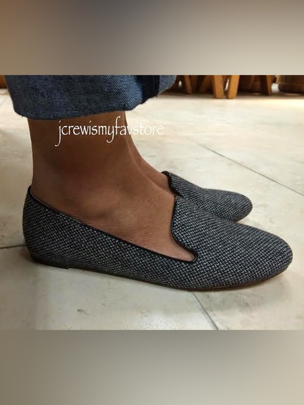 J. Crew Factory Addie Herringbone Flats. Size 9.5. New. - Picture 4 of 4